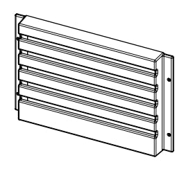 Schwarze Luftgitter aus Guß