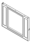 Feuertür aus schwarzen Gusseisen