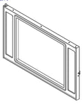 Feuertür aus schwarzen Gusseisen