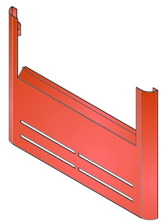 Stahlabdeckplatte Rot