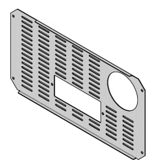 Untere Rückwand aus Stahl