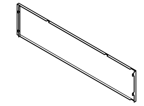 Vorderes Panel Schwarz