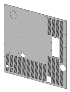 Hintere schwarze Rückwand