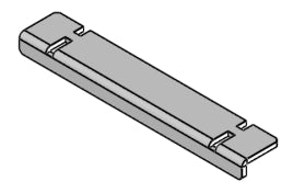 Haltebügel für Schutzpaneel aus Vermiculite (2 Stck)