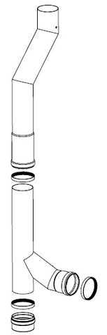 Rauchrohr Ø 80 mit Dichtung