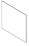 Keramikglas mit Dichtung 8 mm
