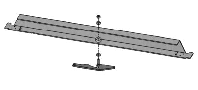 Obere horizontale Schiene mit Griff