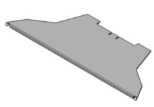 Rauchleitblech aus Stahl