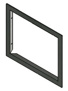 Schwarzer Außenrahmen