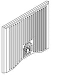 Rückwand aus Alutec