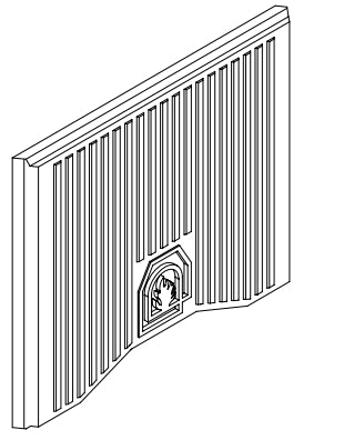 Rückwand aus Alutec