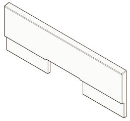 Rückwand aus Alutec