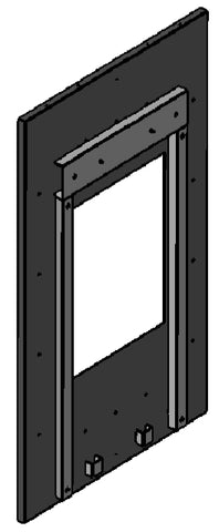 Rahmen aus schwarzem Stahl