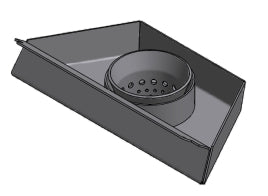 Komplette Brennschale mit Gitter