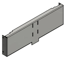 Untere Frontpaneel schwarz